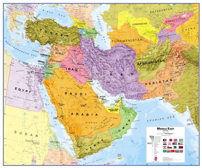 middle-east-wall-map-political_ct00798